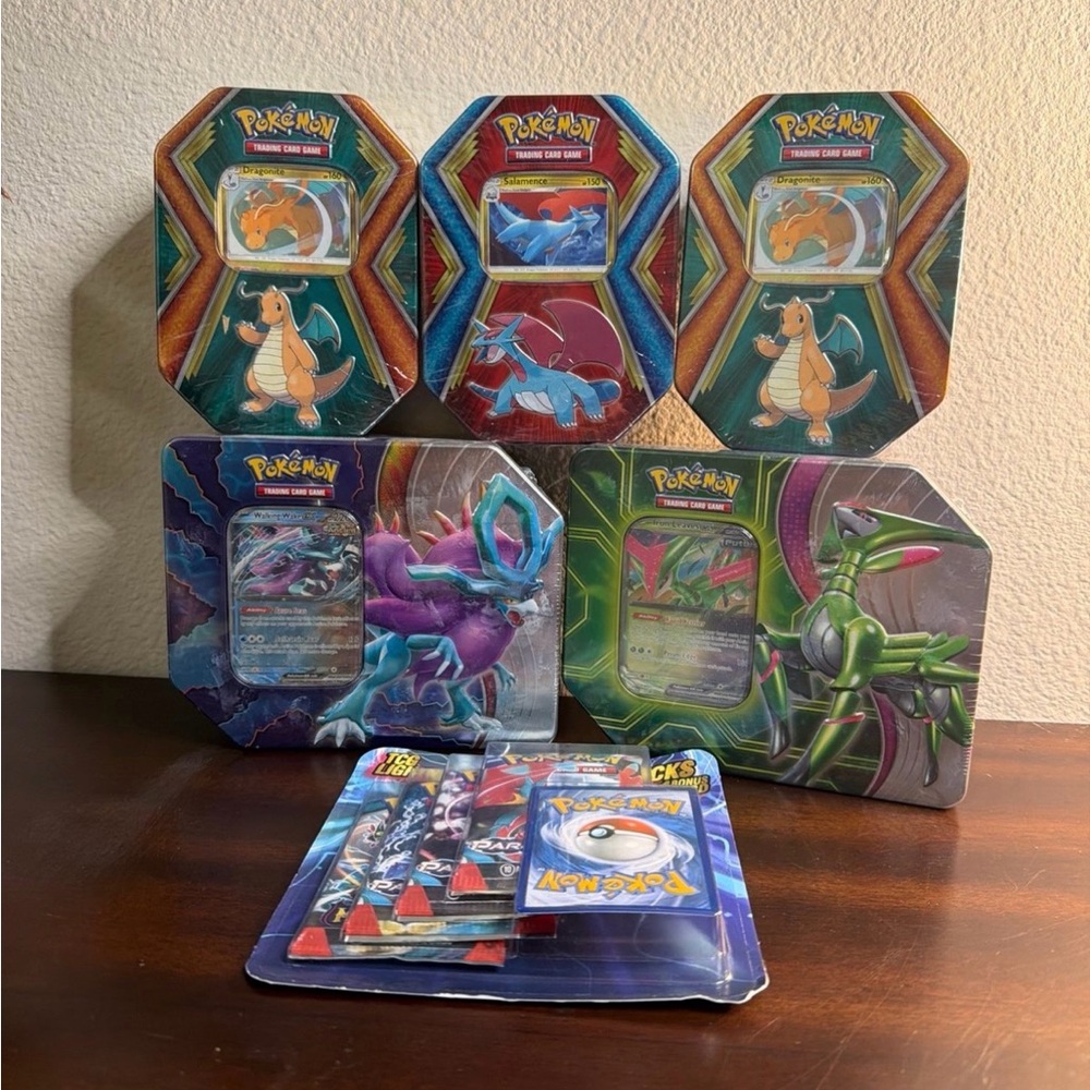 Pokemon Colorful Trading Card Tins Collection - Picture 3 of 3
